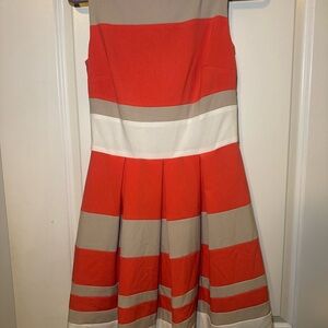 Ralph Lauren Beige and Coral Dress